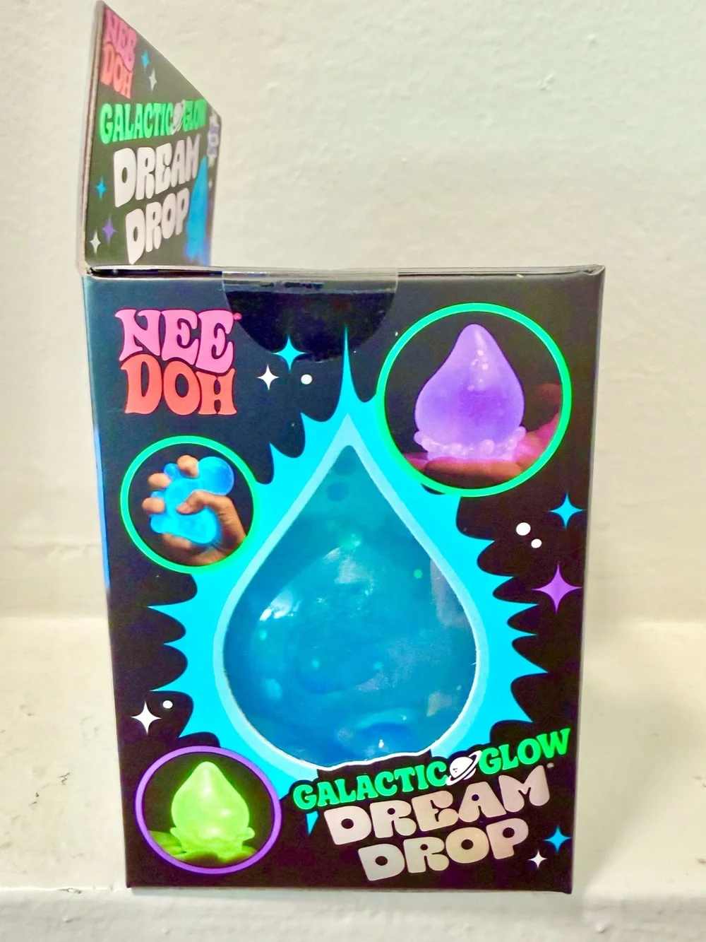 NEW! AUTHENTIC Schylling Needoh NEE DOH GALACTIC GLOW Dream Drop - Sparkle Blue!